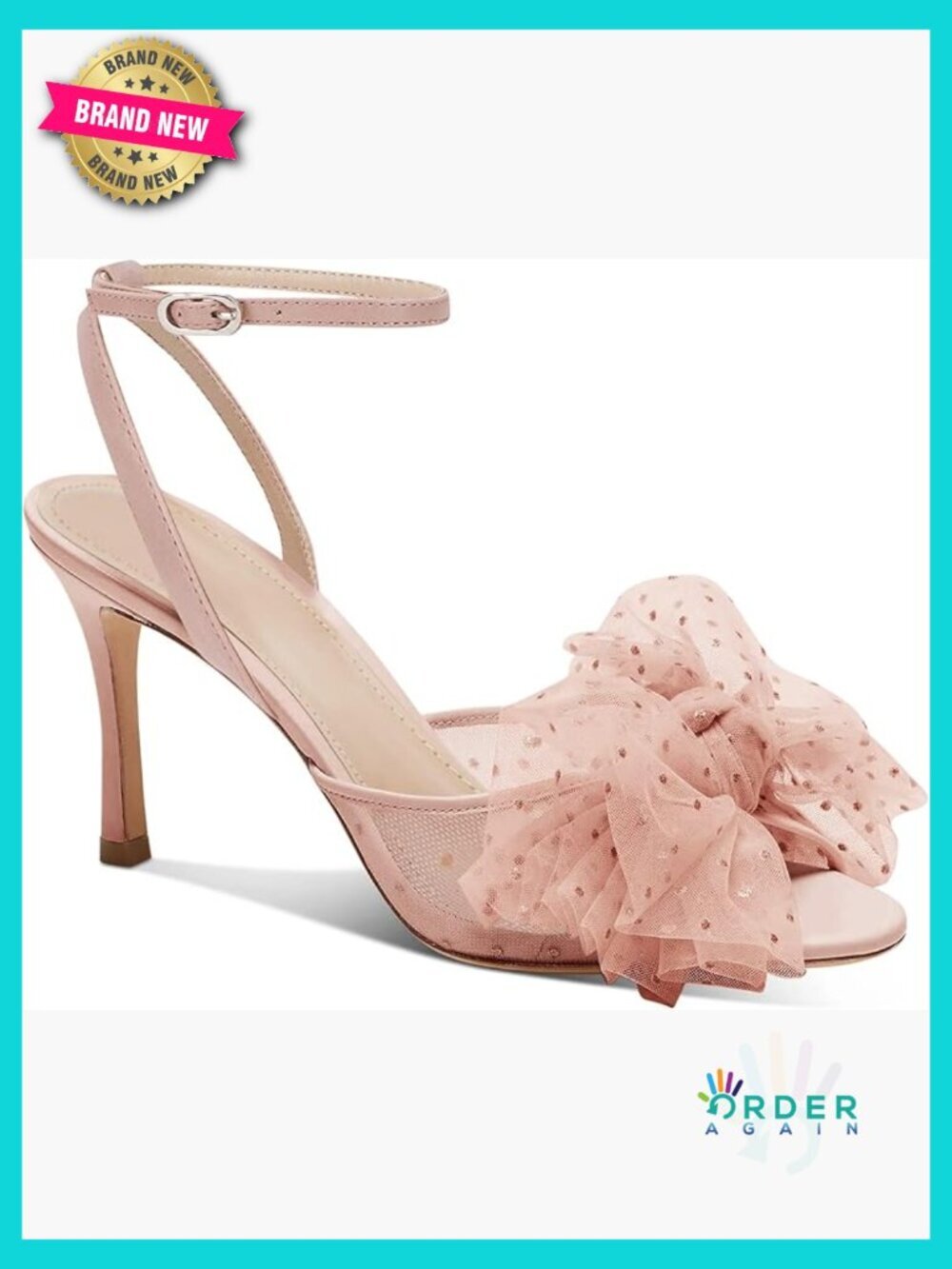 Slingback Peep Toe Stiletto Heels Wedding Bridal Shoes Cute Bow Tie